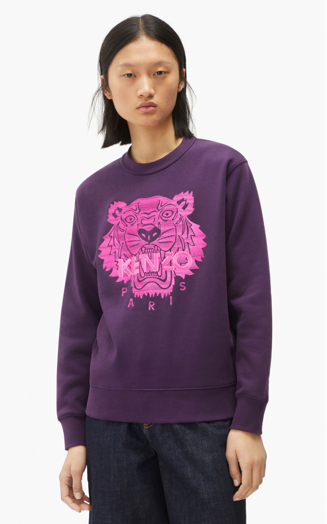 Sweatshirt Kenzo Tiger Feminino - Roxo | 873GHFCZU